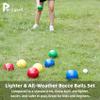 Pointyard 90mm Bocce Ball Set with 8 PE Balls, 1 Pallino, Carrying Bag, Measuring Tape - Family Game for Outdoor/Lawn/Beach/Park view 3