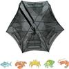 GOTOTOP 6 Holes Fishing Net Automatic Fish Traps Shrimp Cage Nylon Foldable Crab Cast Traps for Catching Smelt Eels Crab Lobster Fish Shrimp and Crawfish view 1