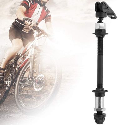 Alomejor Bike Hub Axle,Lightweight Quick Release Rear Axle Steel Hollow for Mountain Road Commuting Cyclists Repair Scenarios
