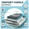 FBSPORT 11' Premium Stand Up Paddle Board, Yoga Board with SUP Accessories & Carry Bag | Wide Stance, Surf Control, Non-Slip Deck, Leash, Paddle and Pump for Youth & Adult (Lake Blue) view 4