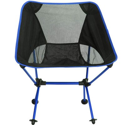 Camping Accessory Outdoor Portable Folding Camping cChair Light Fishing Beach Chair Aviation Aluminum Alloy Backrest Recliner (Blue) (Color : Blue)