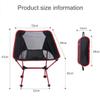 Camping Accessory Outdoor Portable Folding Camping cChair Light Fishing Beach Chair Aviation Aluminum Alloy Backrest Recliner (Blue) (Color : Blue) view 2