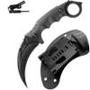JXE JXO Claw Knife with Sheath, Durable 420HC Steel Fixed Blade Outdoor Duty Knife, Karambit Knife with Ergonomics G10 Anti-skidding Handle view 1