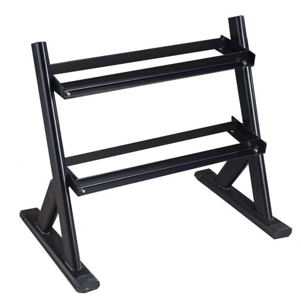 Racks Small Home Sports Equipment Dumbbell Storage Dumbbell Storage Stand Men's Home Fitness Two-Tier Dumbbell Gym Equipment Multifunctional Shelf Dumbbell
