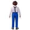 SaiLiiny Boys Royal Blue 4 Pieces Suit with Suspender Kids Formal Wedding Tuxedo Suits for Toddler Boys Size 4 view 3