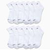 Calvin Klein Mens Quarter Socks - 12 Pack Soft Cushioned Stretch Performance Breathable Quarter Cut Athletic Socks for Men, Size 7-12, White view 2