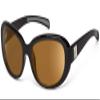7eye by Panoptx Lindsay | Wind Blocking Sunglasses - Glossy Black, Polarized Copper Lenses view 1