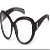7eye by Panoptx Lindsay | Wind Blocking Sunglasses - Glossy Black, Clear Lenses view 1