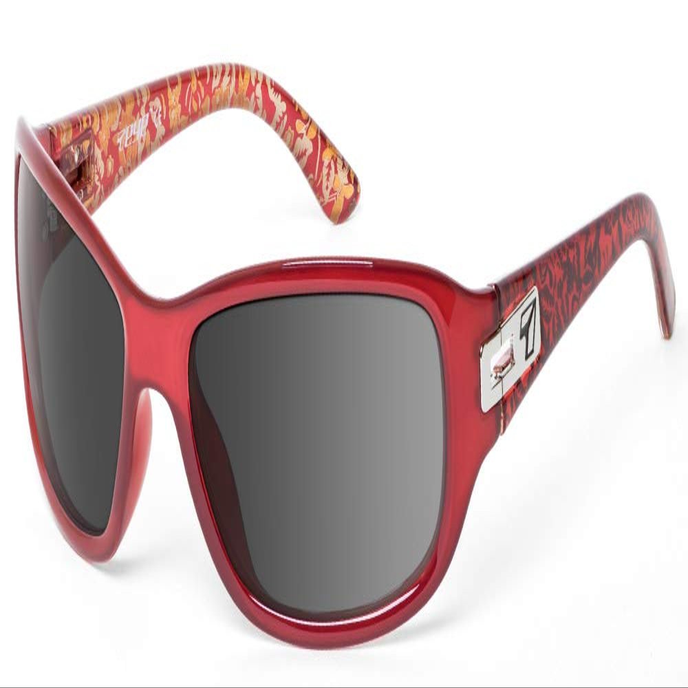 7eye by Panoptx Emma | Wind Blocking Sunglasses - Ruby Crystal, Polarized Gray Lenses