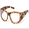 7eye by Panoptx Kristin | Wind Blocking Sunglasses - Tortoise, Clear Lenses view 1