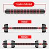 Click2Go Dumbbell Barbell Set (88LB/66LB), Adjustable Weight with Connecting Rod 2 in 1 Home Body Workout Exercise Equipment for Men and Woman (88) view 2