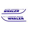 Imagnt Studio Set of 2 Boston Whaler Decals for Boat Hull, Marine Grade Restoration Sticker kit (King Blue, 30 inches) view 2