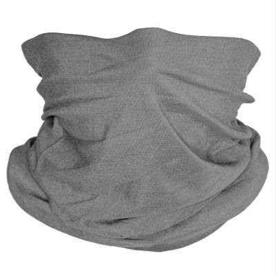 TOP HEADWEAR Multifunctional Face Covering Neck Gaiter Scarf - Light Grey