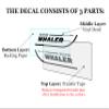 Imagnt Studio Set of 2 Boston Whaler Decals for Boat Hull, Marine Grade Restoration Sticker kit (Red, 18 inches) view 4