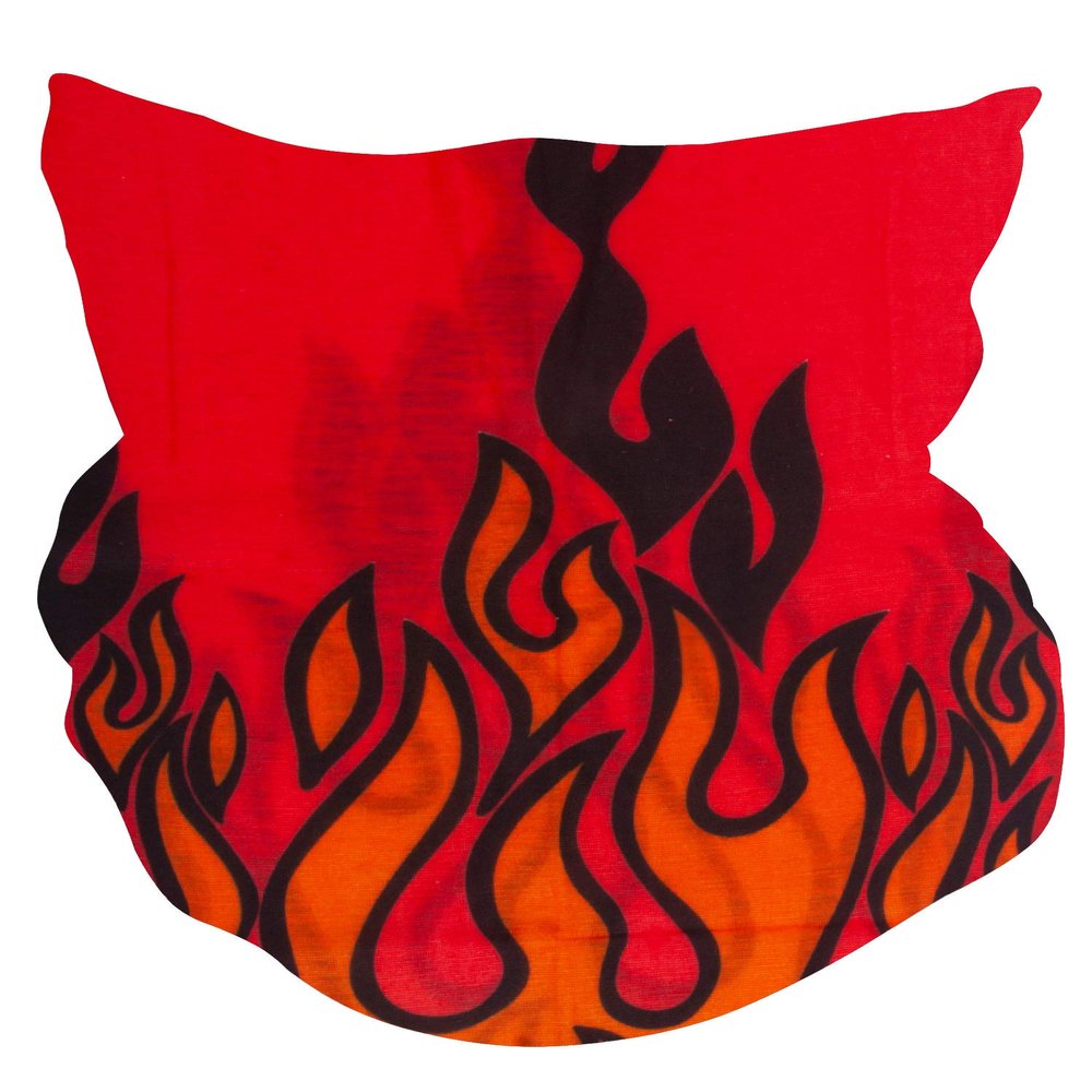 TOP HEADWEAR Multifunctional Face Covering Neck Gaiter Scarf - Red Flame