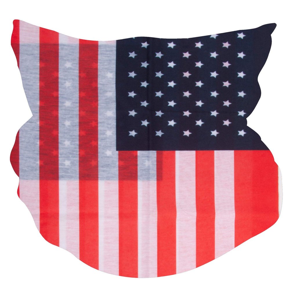 TOP HEADWEAR Multifunctional Face Covering Neck Gaiter Scarf - USA Flag
