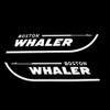 Imagnt Studio Set of 2 Boston Whaler Decals for Boat Hull, Marine Grade Restoration Sticker kit (White, 18 inches) view 2