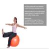Exercise Ball (55-85cm) Duraform Yoga Ball, Burst Resistant Stability, Balance, and Pilate Supports 600lbs, with Hand Pump. (Grey, 65CM) view 3