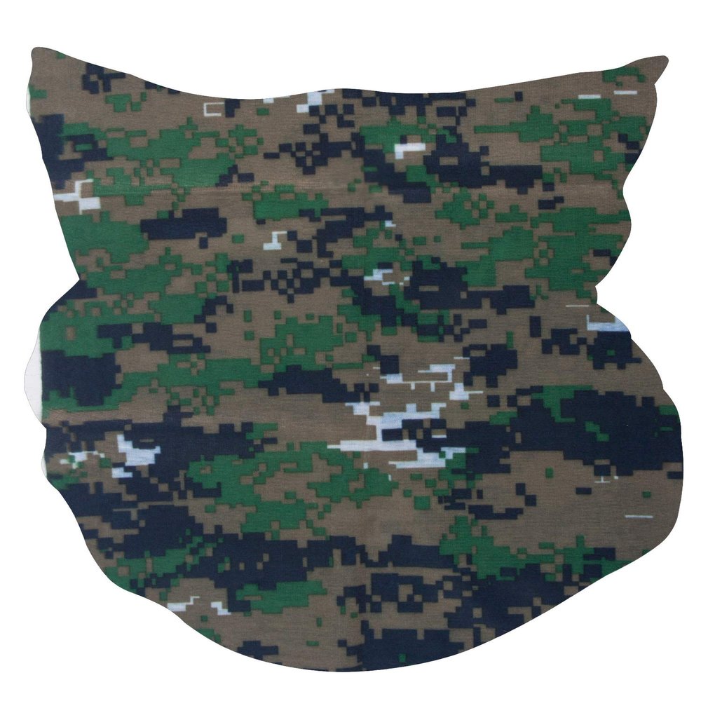 TOP HEADWEAR Multifunctional Face Covering Neck Gaiter Scarf - Moss Camo