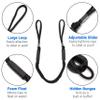 Bungee Dock Line 2-Pack - 4ft, Adjustable No-Jerk Boat & Kayak Ties, Premium Mooring Ropes, Essential Boat Accessories, Ideal Kayak Accessories, Includes Free Docking E-Book by Domabri (Black/Red) view 2