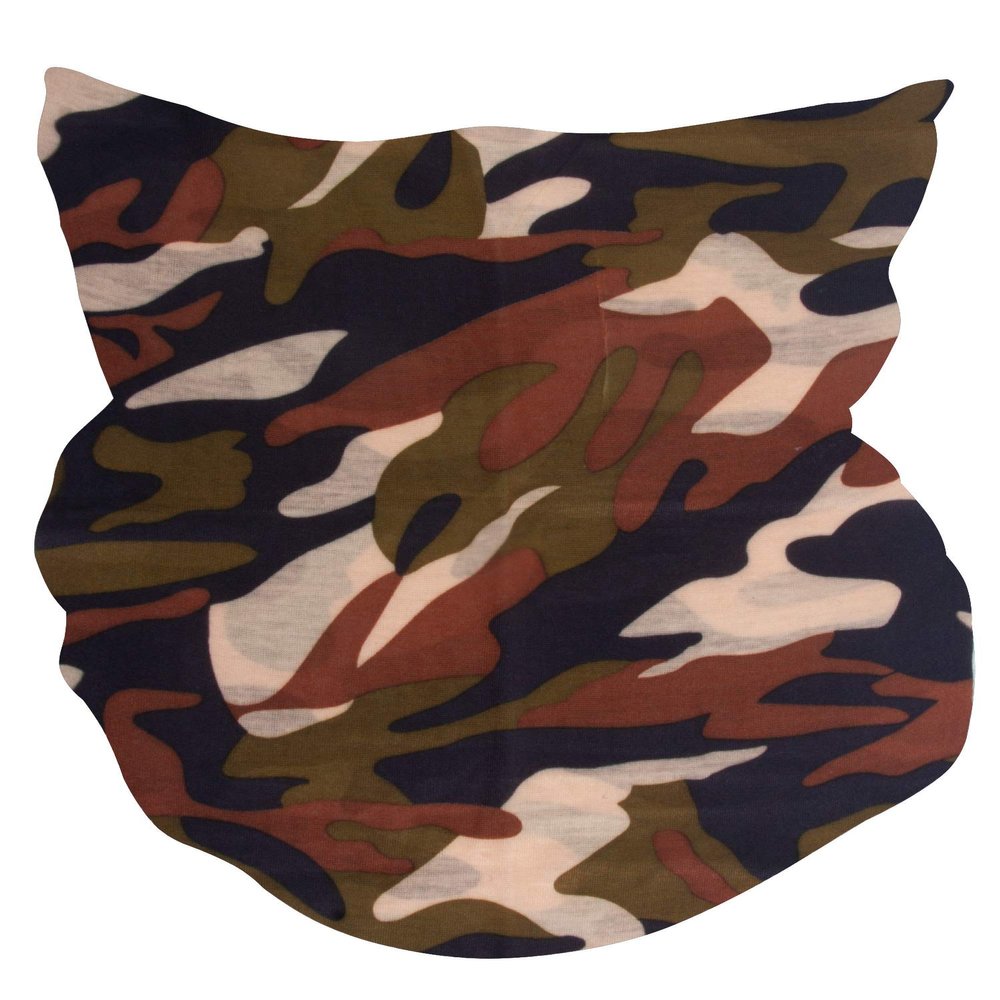 TOP HEADWEAR Multifunctional Face Covering Neck Gaiter Scarf - Brown Camo