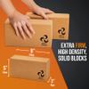 Deluxe Cork Yoga Wheel Set - Cork Wheel + 2 Blocks + Strap + Exercise Guide. Extra Firm Bricks. Better Support, Natural and Eco-Friendly. Home Exercise Kit. Ideal for Women Yogis. view 4