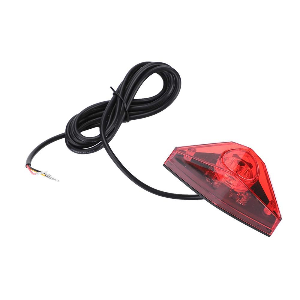Ejoyous Tail Light, Electric Rear Light LED Brake Lamp Safety Warning Warn Tail Light Portable Rear Taillight for Scooters E-Bikes