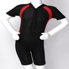 Agoky Kids Girls One-Piece Swimsuit Swimwear Short Sleeves Zippered Shorty Wetsuit Rash Guard Bathing Suit Black 10-12 view 4