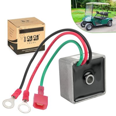 10L0L 27739-G01 Golf Cart Voltage Regulator Rectifier for EZGO TXT/Medalist Gas 1994-up, Club Car 1984-1991 and Columbia/ParCar 1982-1994, Replaces OEM 27739G01 435-203