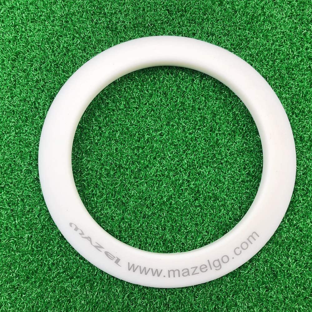 MAZEL Putting Cup/Ring - All-Direction Golf Practice Hole Trainer (White Ring)
