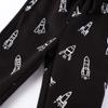 LOKTARC 2 Pack Toddler Boys Drawstring Sweatpants Sport Jogger Pants Rocket Dinosaur 3-4 Years/Size 4T view 3