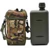 JFFCESTORE Military Canteen Squared Insulated Camouflage Bag Carrier Cover Canteen 2qt Capacity PVC Water Bottle Pouch for Hiking Camping (Camo) view 2
