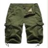 FOURSTEEDS Women's Casual Fitted Multi-Pockets Camouflage Twill Bermuda Cargo Shorts Army Green US 10 view 1