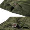 FOURSTEEDS Women's Casual Fitted Multi-Pockets Camouflage Twill Bermuda Cargo Shorts Army Green US 10 view 3