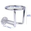 2 Pack Boat Cup Holders,Stainless Steel Ring Drink Holder,Ringlike Wall Mounted Cup Holder for Marine Boat Yacht view 3