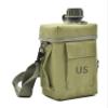 JFFCESTORE Military Canteen Squared Insulated Camouflage Bag Carrier Cover Canteen 2qt Capacity Water Bottle pouch for Hiking Camping (OD Green) view 1