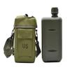 JFFCESTORE Military Canteen Squared Insulated Camouflage Bag Carrier Cover Canteen 2qt Capacity Water Bottle pouch for Hiking Camping (OD Green) view 2