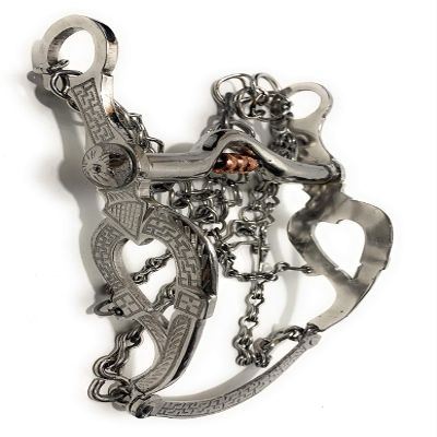 5 1/8" Charro Saddle Mexican Horse Bit, Freno Charro