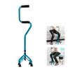 Elderly Walkers, Walking Stick Non-Slip Boost Four Legs Armrest for Seniors Adults Limited Mobility Walk Four Claws Crutch ALGFree (Color : A) view 1