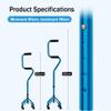 Elderly Walkers, Walking Stick Non-Slip Boost Four Legs Armrest for Seniors Adults Limited Mobility Walk Four Claws Crutch ALGFree (Color : A) view 2