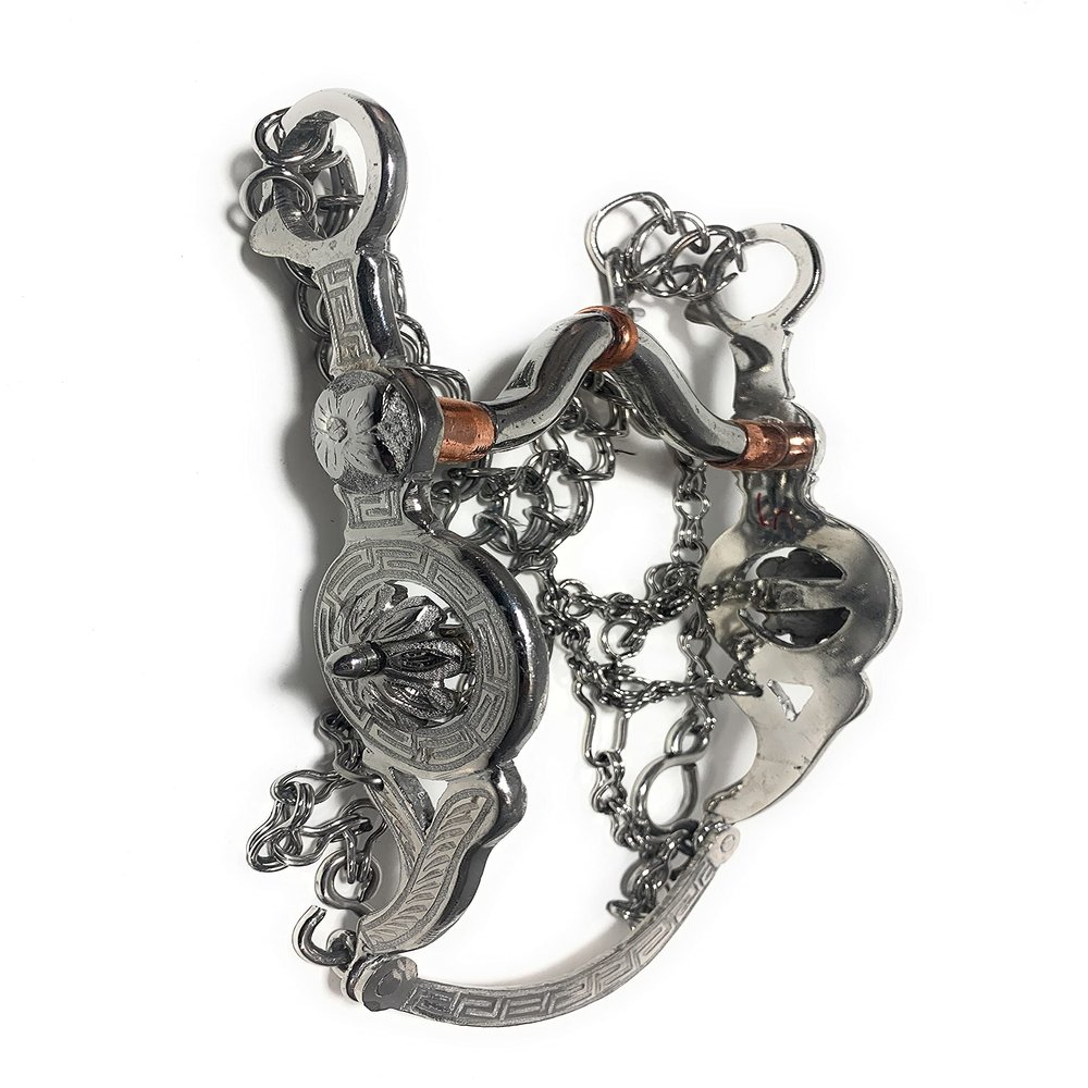 5 1/8" Mexican Horse Bit, Freno Charro para Caballo
