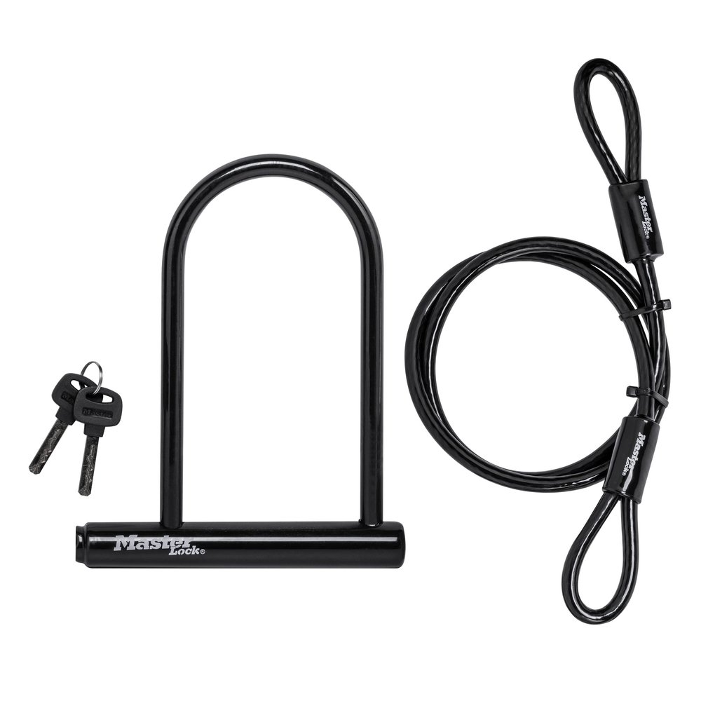 Master Lock 7.25" U Lock with Looped End Cable