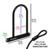 Master Lock 7.25" U Lock with Looped End Cable view 3