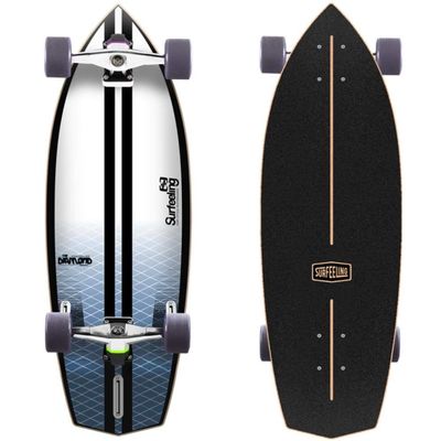Surfeeling USA The Diamond Surf Style Skateboard - Dark Blue