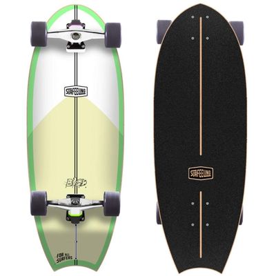 Surfeeling USA Blowfish Surf Style Skateboard - Green