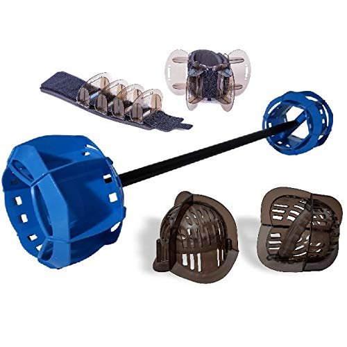 Hydrorevolution Ultimate Pool Exercise Bundle | Medium Resistance Water Weights | Water Exercise Equipment | Aqualogix Smoke Bells, Fins & Aquastrength Barbell