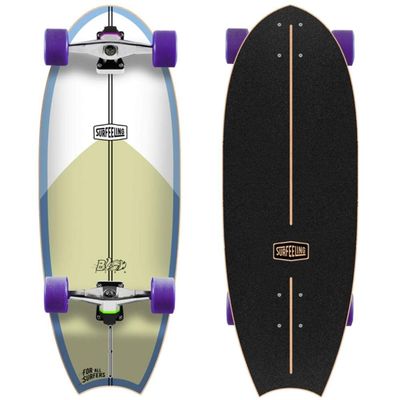 Surfeeling USA Blowfish Surf Style Skateboard - Blue