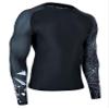 ADOREISM Quick-Dry Men's Long Sleeve Rash Guard UPF 50+ Compression Swim Shirt (Lined Cobra, 3XL) view 3