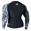 ADOREISM Quick-Dry Men's Long Sleeve Rash Guard UPF 50+ Compression Swim Shirt (King Kong, M) view 3