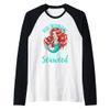 Real Mermaids Smoke Seaweed Adult Women Pot Smoker Gift Raglan Baseball Tee view 1